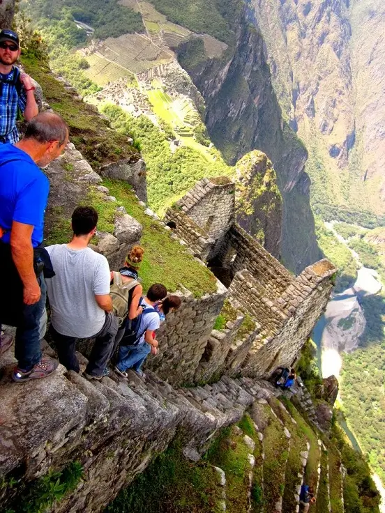 Huayna Picchu 陡峭的石阶