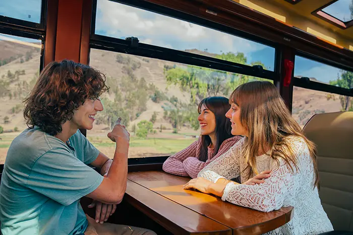 Vue panoramique du train Voyager