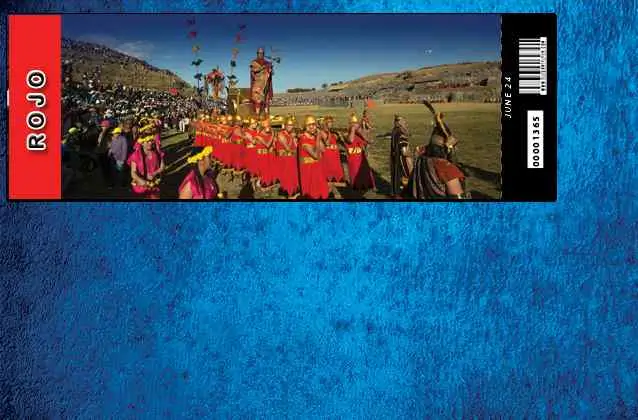 Biglietto Inti Raymi 2026. Sezione rossa