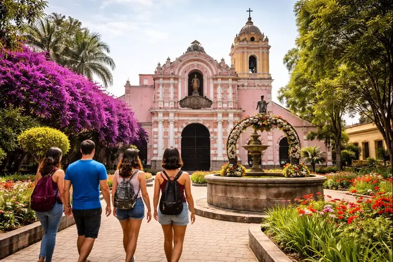 santa rosa de lima church religious tour