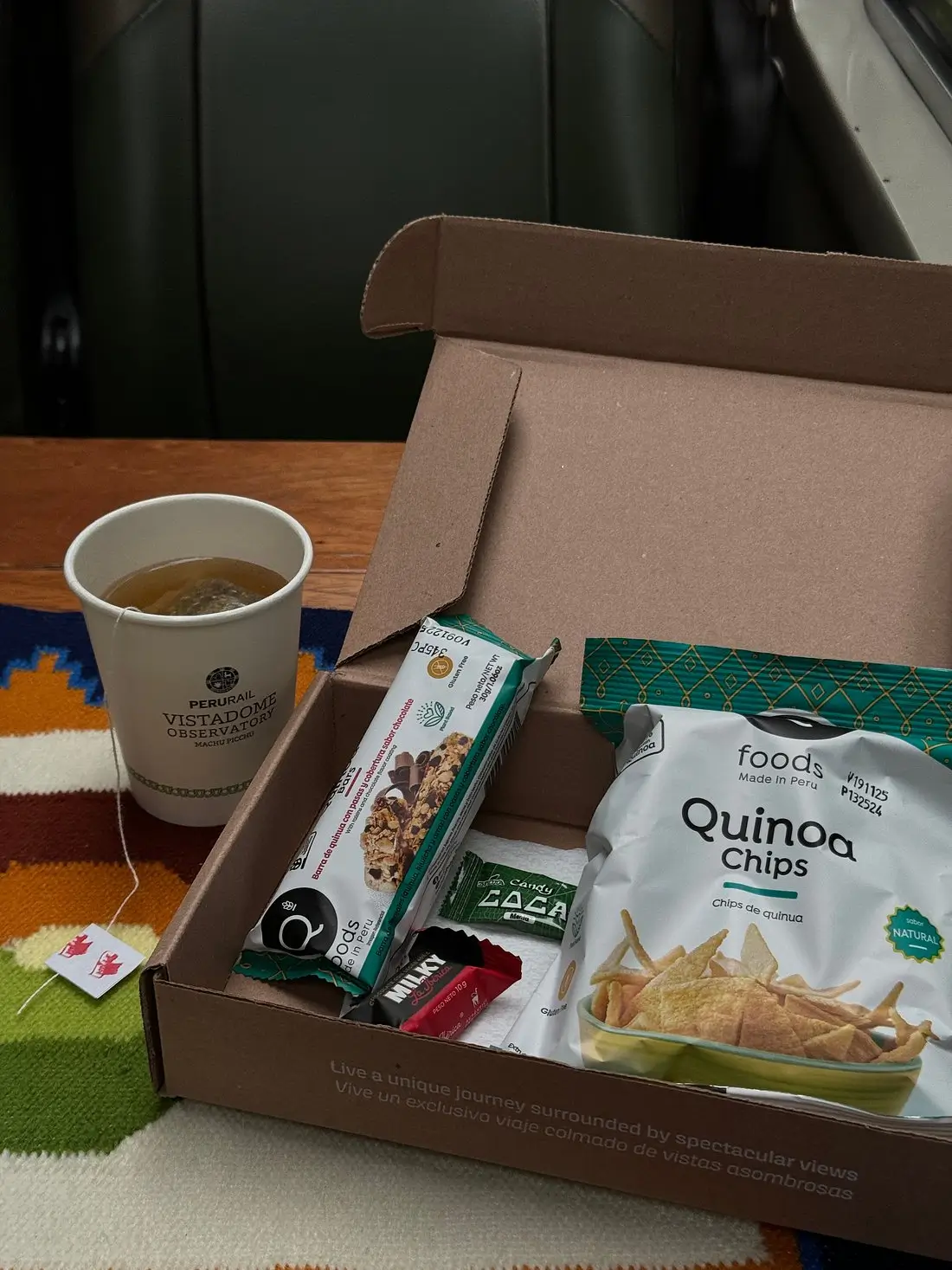 Snacks en drankjes bij Vistadome Observatory